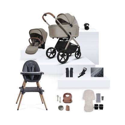 Cove Newborn Gift Set | 10-Piece Bundle with Multi-Terrain Wheels and Reversible Seat 0