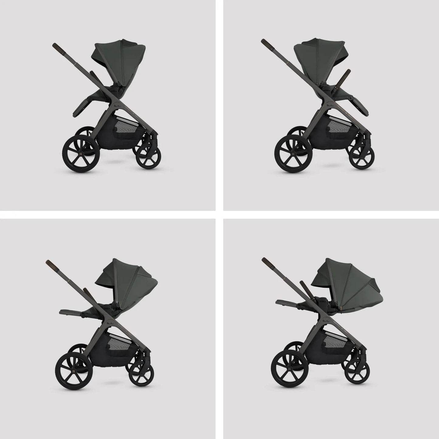 Cove Pewter Baby Travel System | 12-Piece Multi-Terrain Bundle with Pushchair and Accessories 3