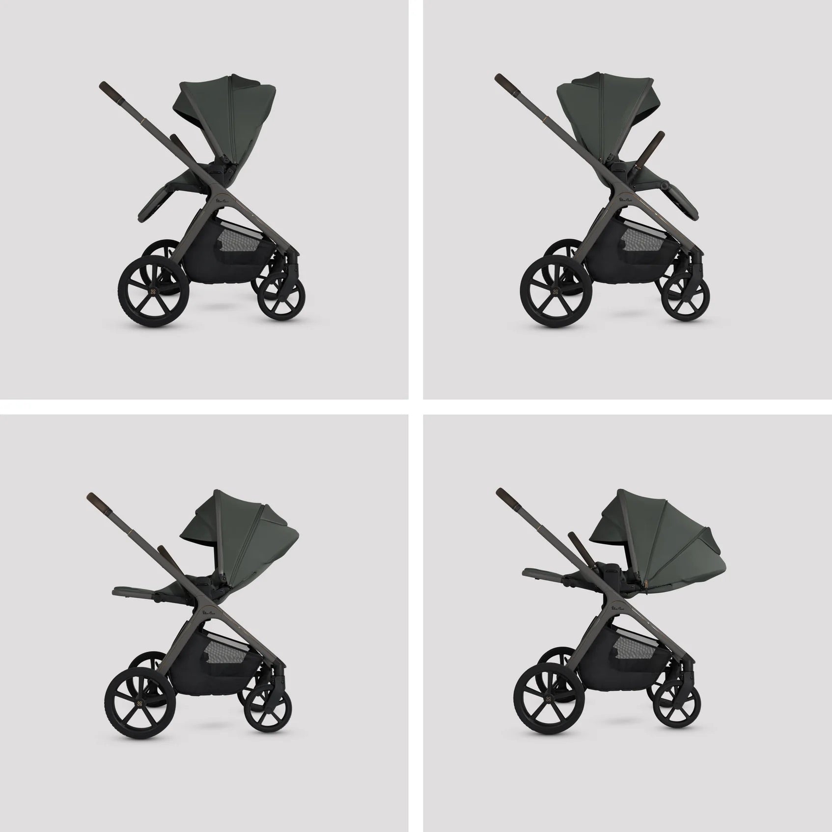 Cove Pewter Baby Travel System | 12-Piece Multi-Terrain Bundle with Pushchair and Accessories 3