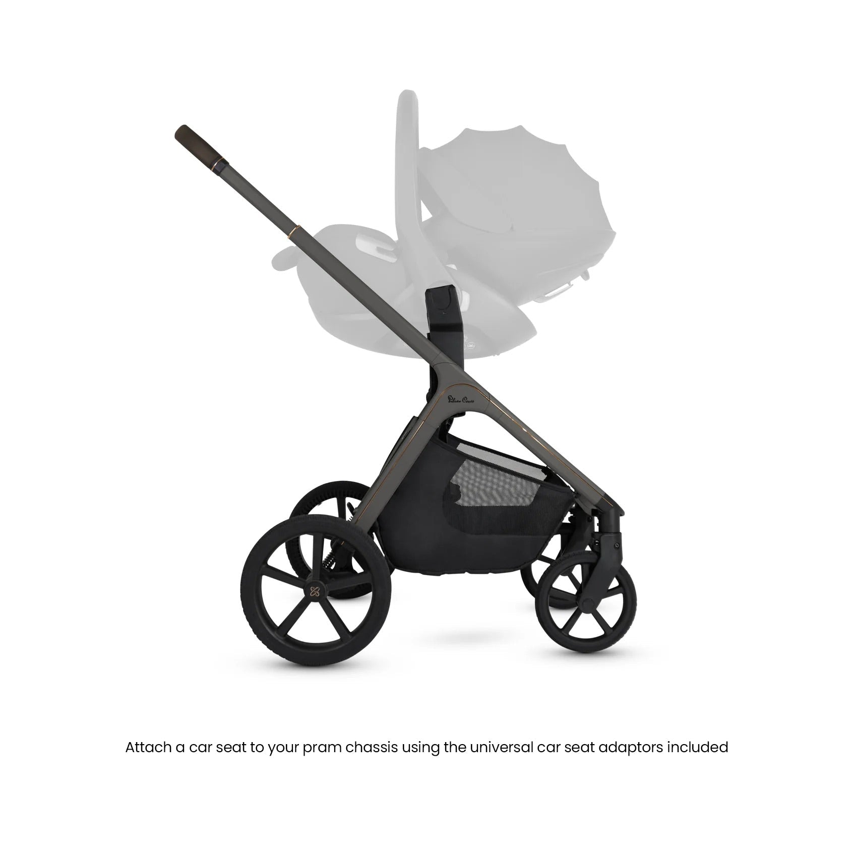 Cove Pewter Baby Travel System | 12-Piece Multi-Terrain Bundle with Pushchair and Accessories 7
