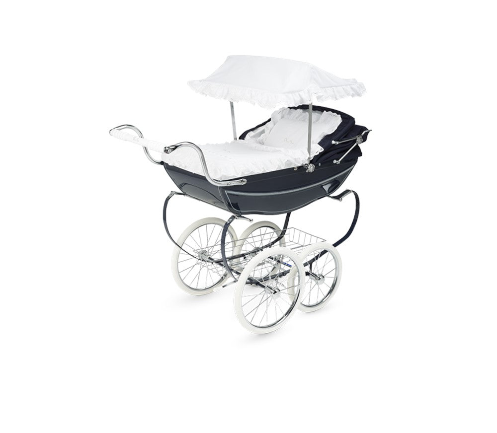 Dora Doll's Pram Canopy | 100% Cotton, Broderie Anglaise Trim 0