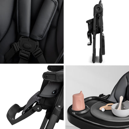 Gourmet Highchair | Adjustable Reclining Seat, 5-Point Harness 7