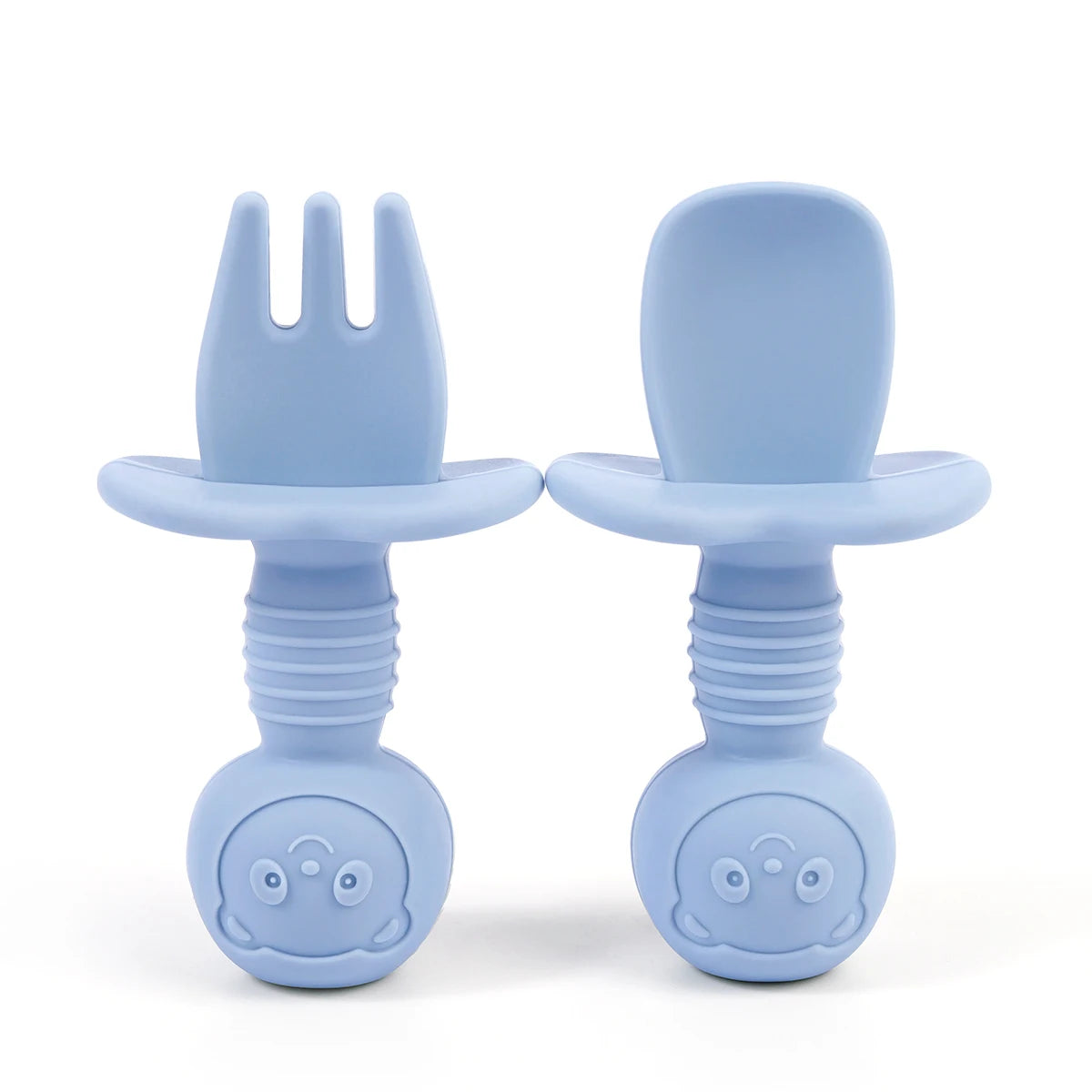 TinyBites™ – Baby Trainingslepel & Vork Set - LittleWonders