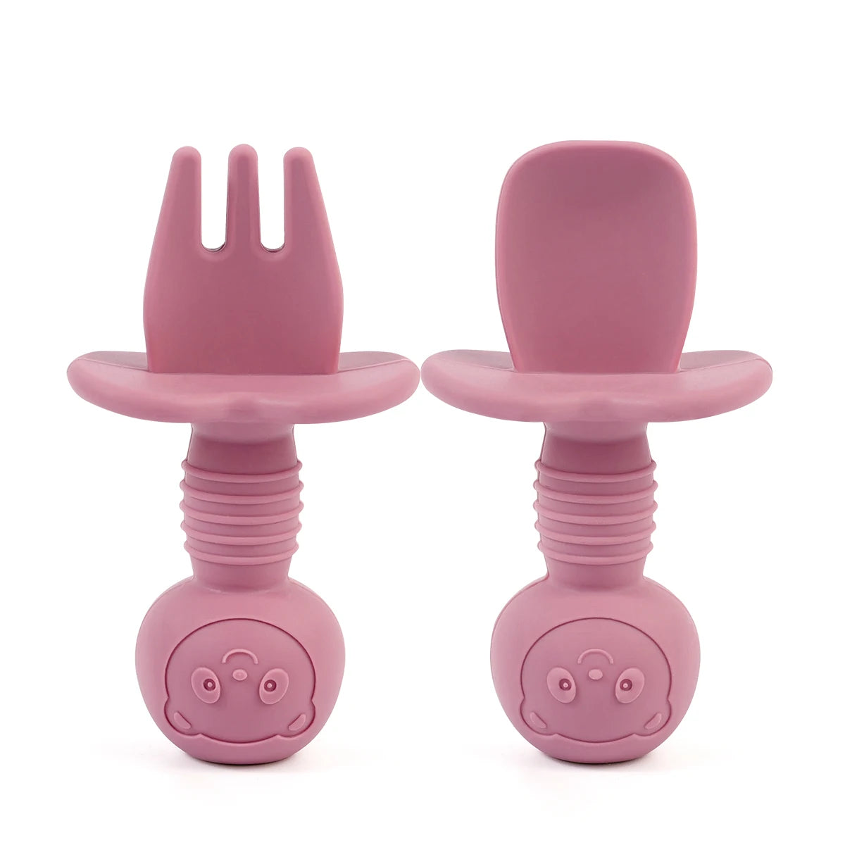 TinyBites™ – Baby Trainingslepel & Vork Set - LittleWonders