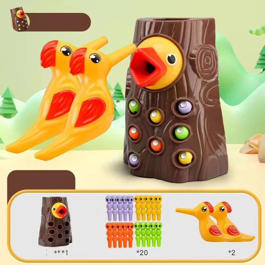 WoodPeckPlay™ – Montessori Magnetisch spel - LittleWonders