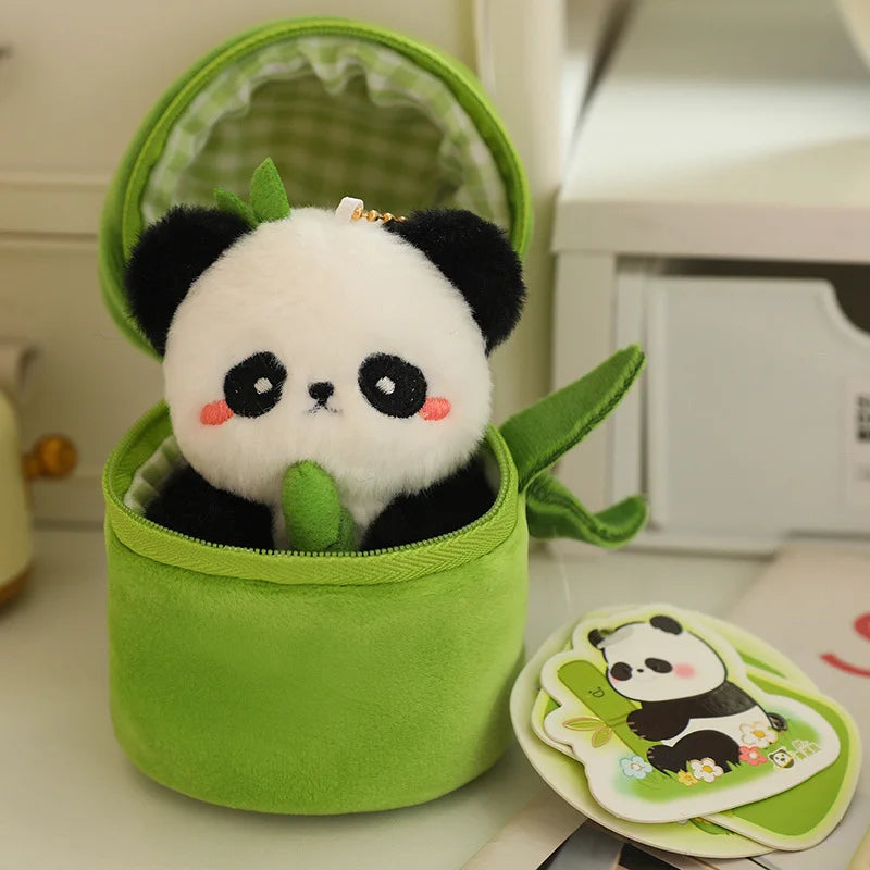 PandaPuff™ – Schattige 10cm Bamboe Panda Pluche Speelgoed - LittleWonders