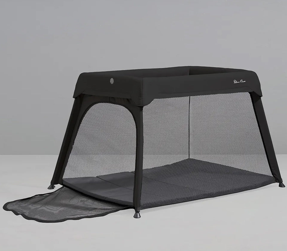 Sleek Travel Crib | 3-in-1 Portable Cot with Newborn Insert and Padded Travel Bag 1