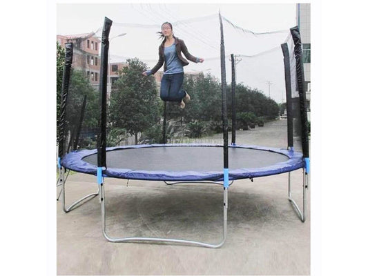 12 Feet High Quality Practical Trampoline With Safe Protective Net Jump Safe Bundle Spring Safety With Ladder